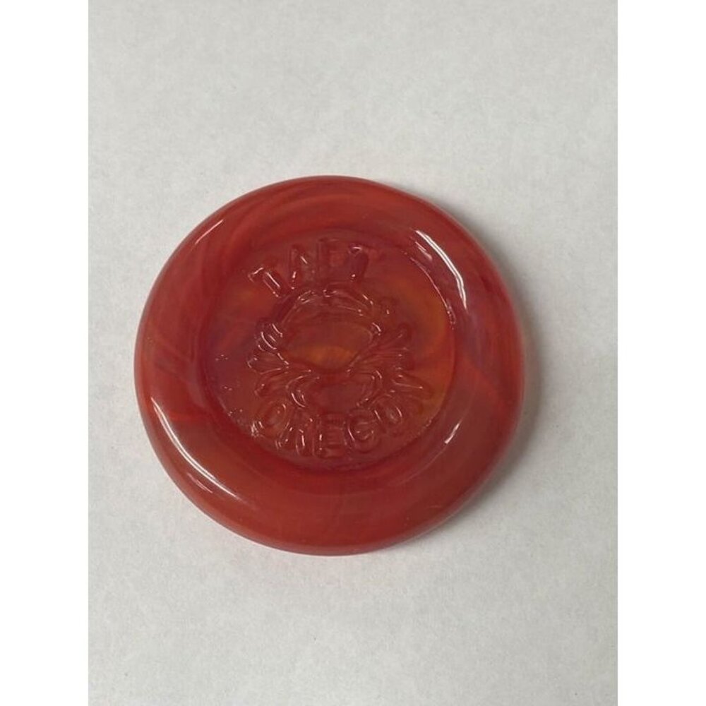 Red Art Glass Paperweight Glass Crab Oregon Coast Taft Art Studio #1 - Picture 1 of 6